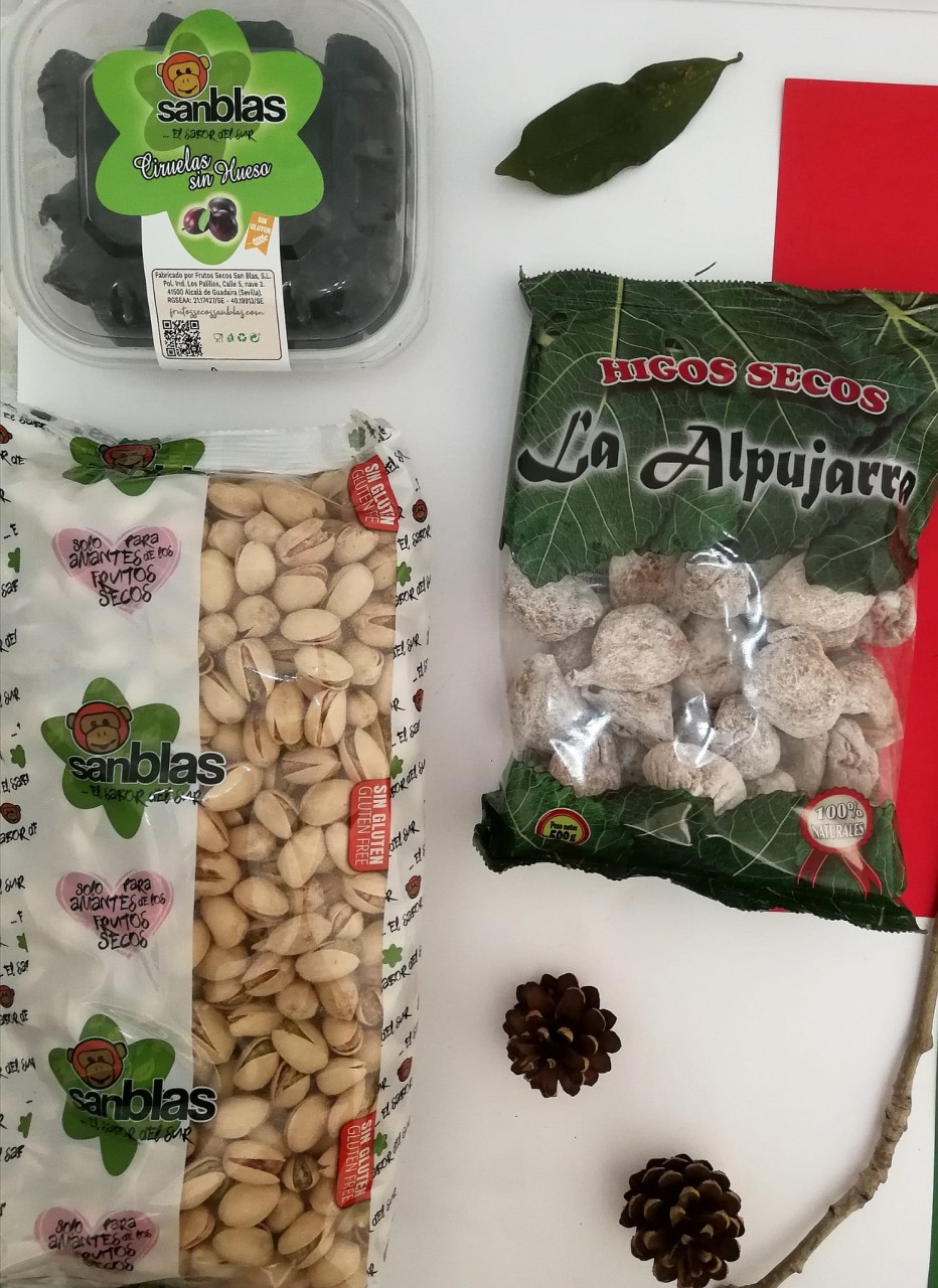 Ciruelas sin huesos, pistachos 1kg e Higos Secos La Alpujarra